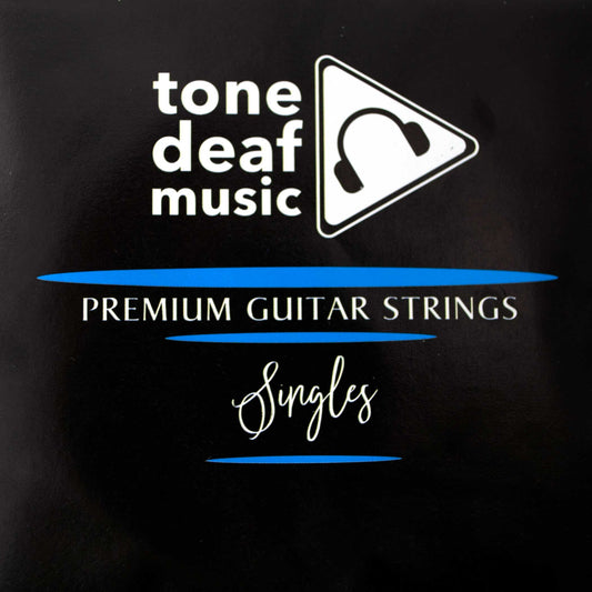 5 Pack of Electric or Acoustic Guitar Strings - 014 gauge B 2nd single 14 0.14