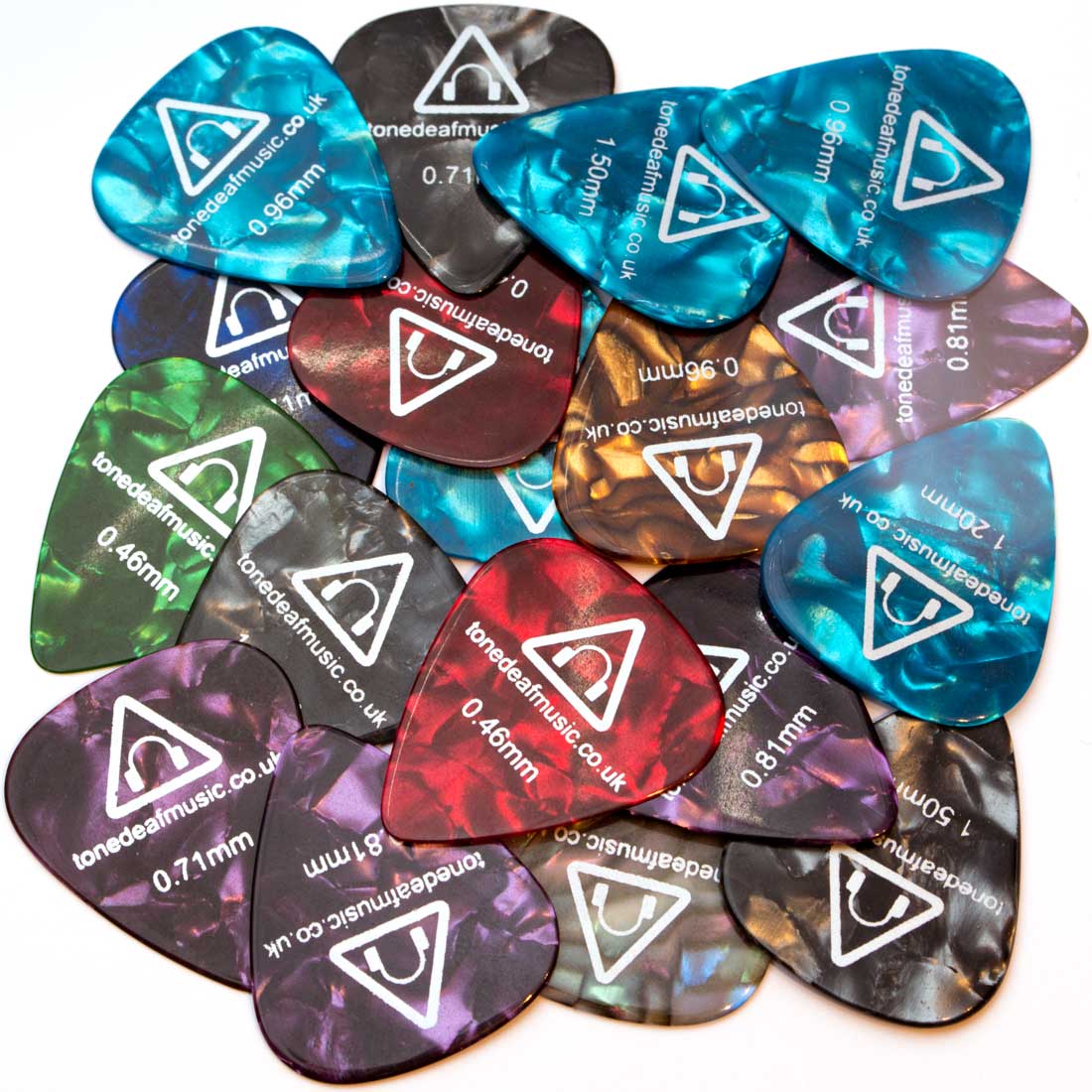 Tone Deaf Music Guitar Plectrums (Pack of 18 Picks)