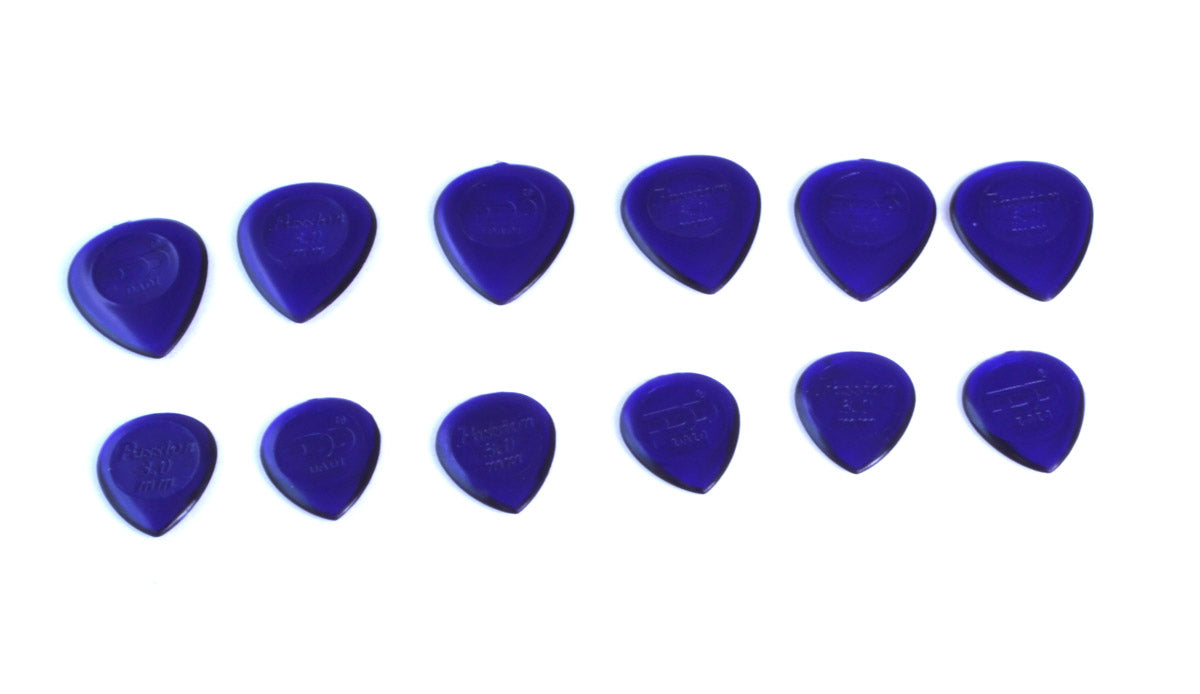 Stubby Guitar Plectrums (pack of 12 Picks) Small & Large size - 3mm only
