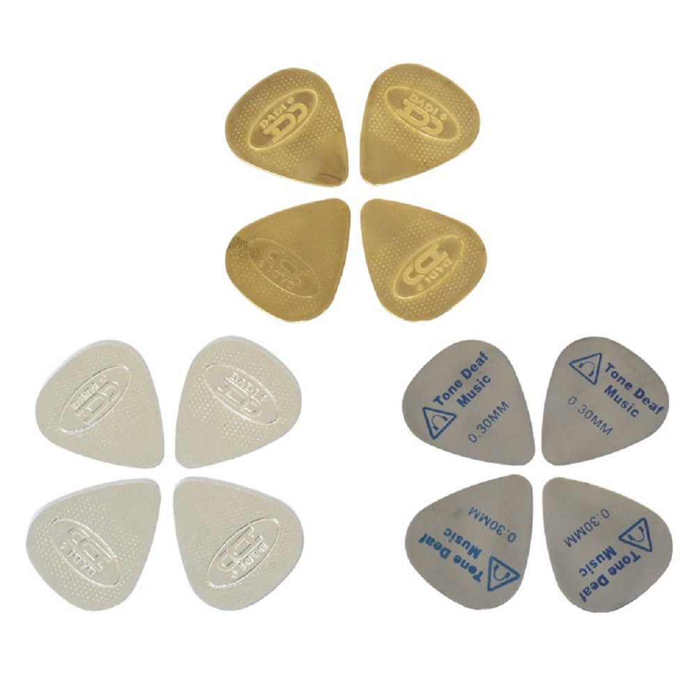 Tone Deaf Music Metal Guitar / Bass Plectrums (12 pack of picks)