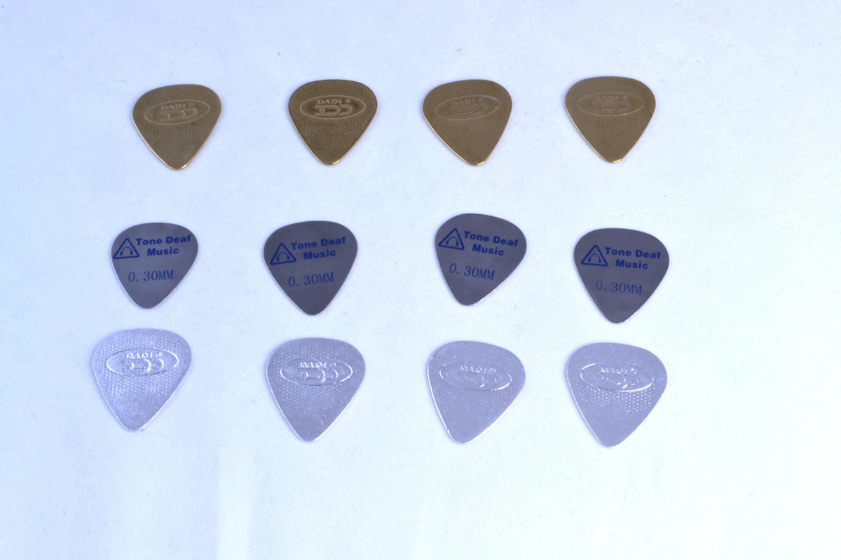 Tone Deaf Music Metal Guitar / Bass Plectrums (12 pack of picks)