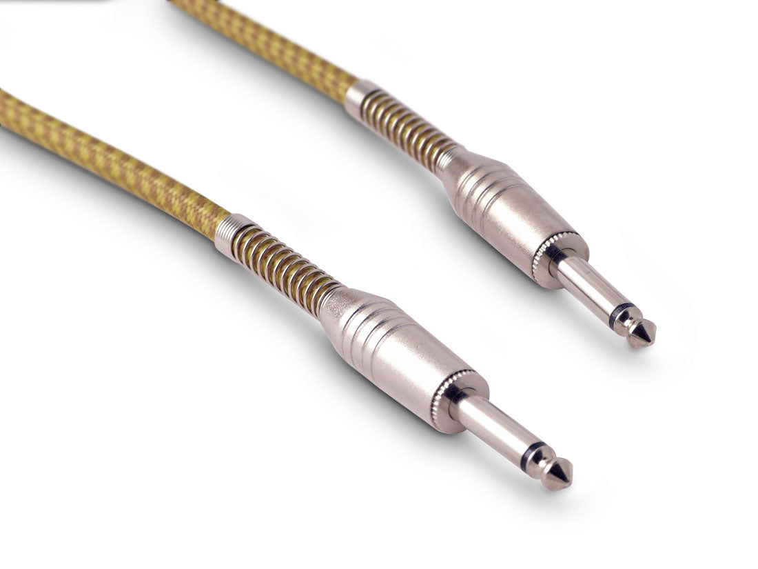 Snakebite Professional Guitar / Instrument Cable with Fabric Braid and Metal Plugs. Jack to Jack Lead. Suitable for guitar, bass, keyboards etc