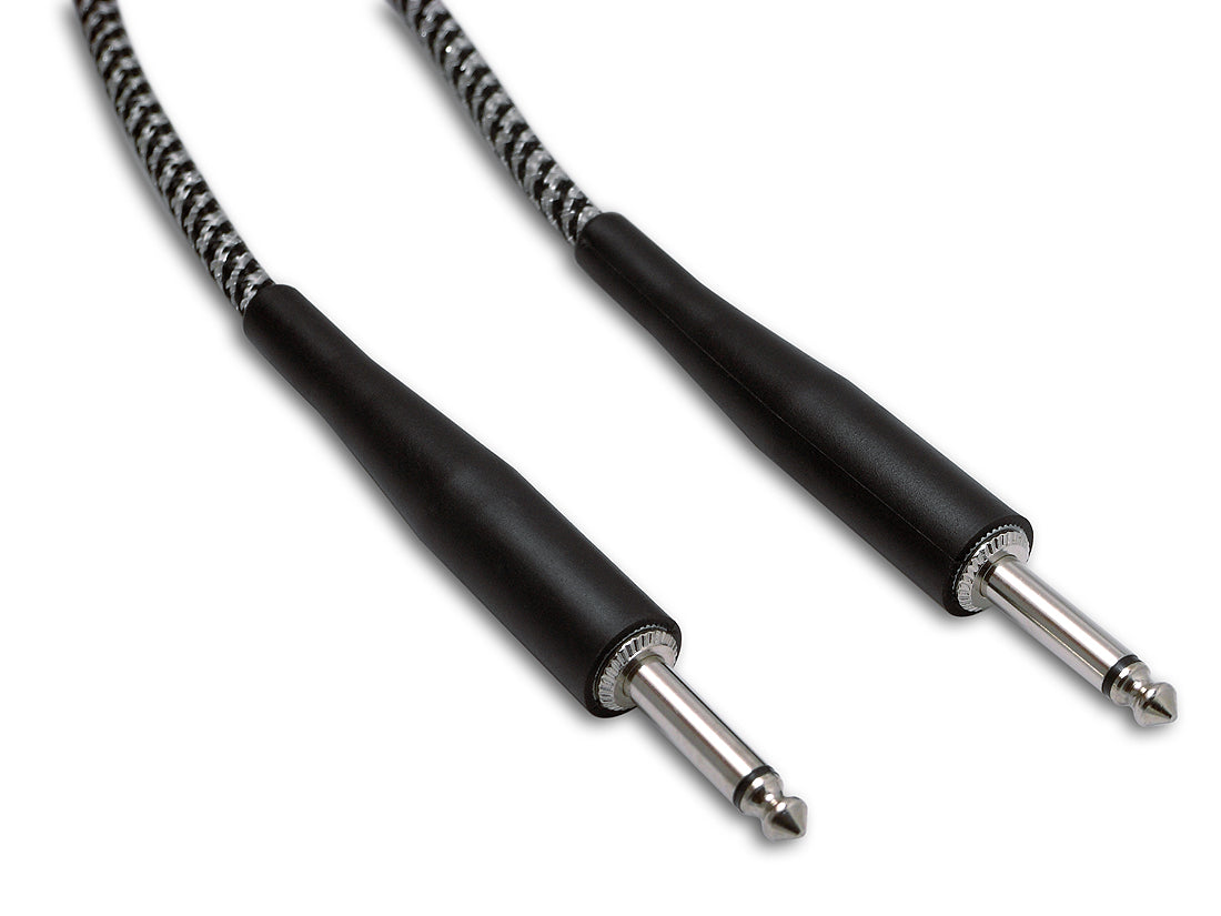 Snakebite Professional Guitar / Instrument Cable with Fabric Braid and Plastic Plugs. Jack to Jack Lead. Suitable for guitar, bass, keyboards etc