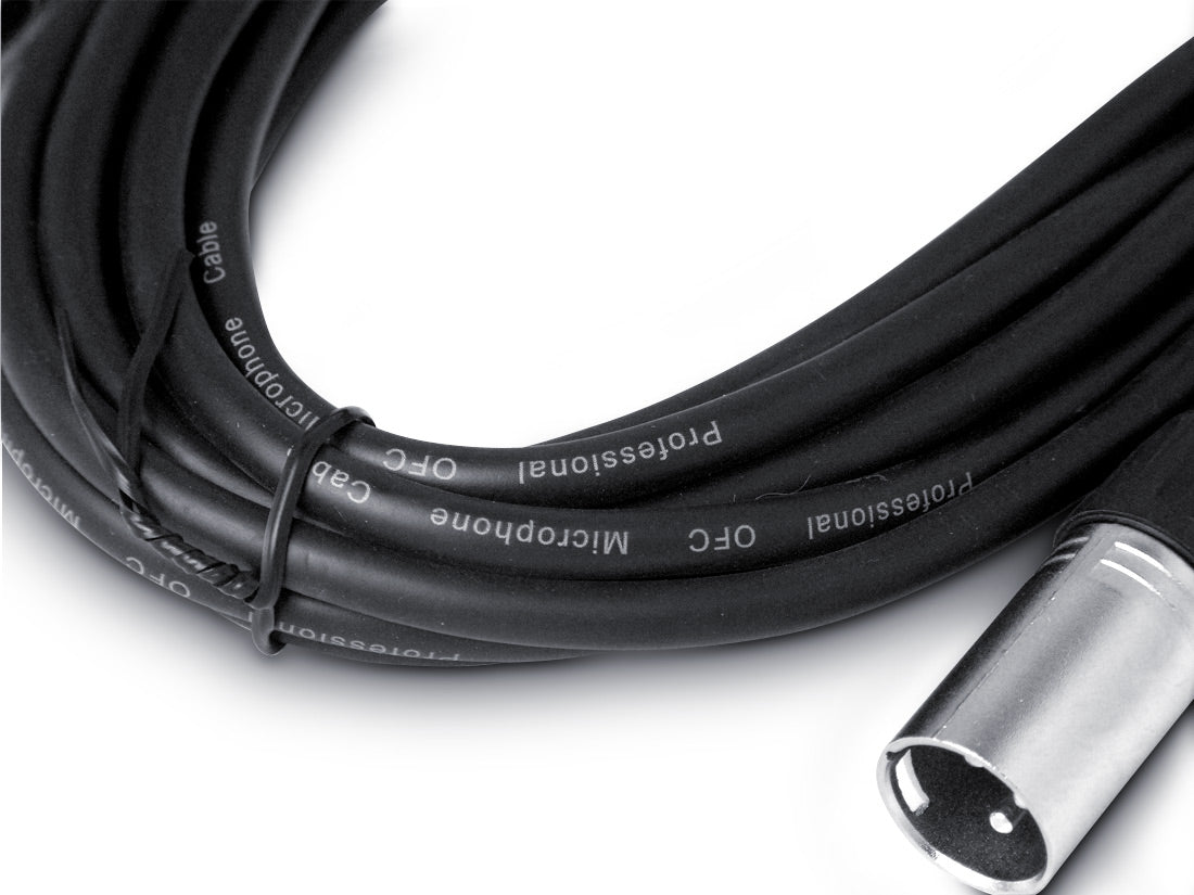 Snakebite Professional XLR Male to Female Cable. Ideal for mics, mixers, studio and live applications. Noiseless OFC