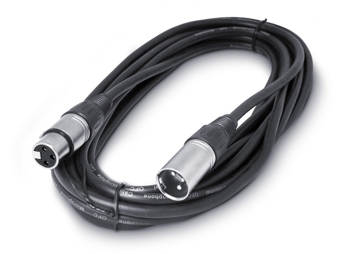 Snakebite Professional XLR Male to Female Cable. Ideal for mics, mixers, studio and live applications. Noiseless OFC