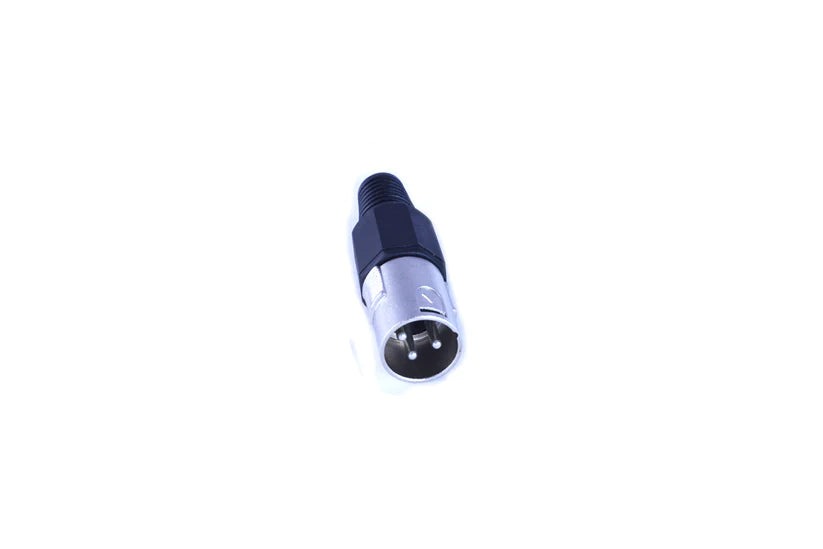 XLR 3 pin straight Connectors. Male or Female. Suitable for microphone and other audio cables