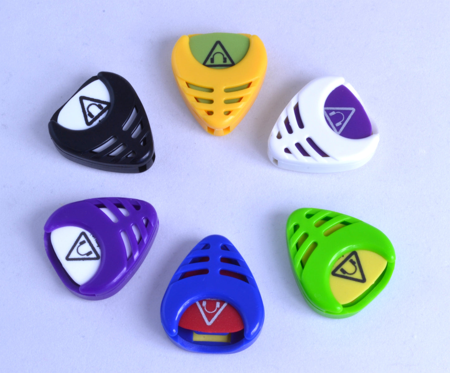 Tone Deaf Music Guitar Plectrums with Pick Holder (Pack of 10 picks)