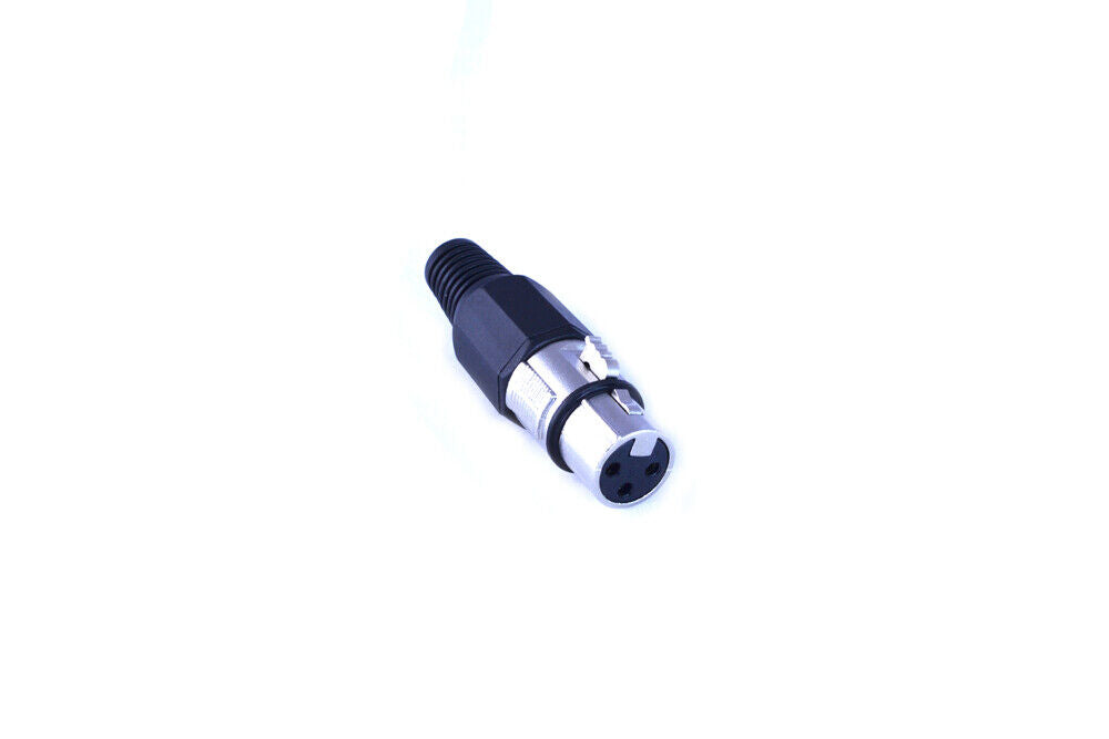 XLR 3 pin straight Connectors. Male or Female. Suitable for microphone and other audio cables