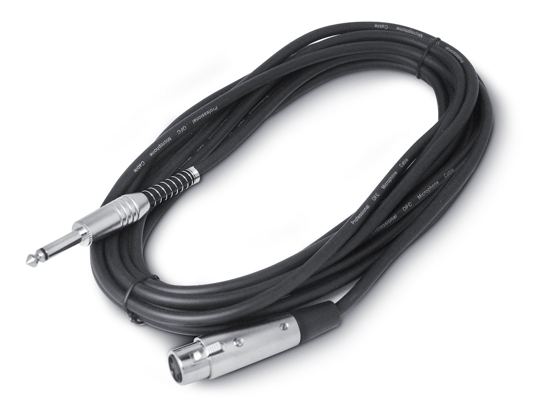 Snakebite Professional XLR Female to 1/4" Jack Cable. Ideal lead for mics, mixers, studio and live applications. Noiseless OFC